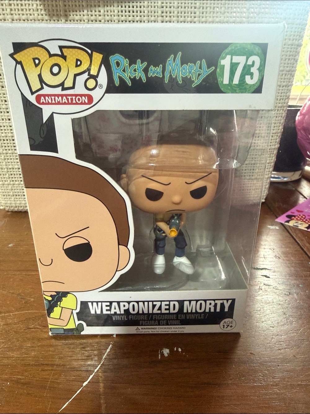 Funko Pop! Animation Rick and Morty Box Back Artwork — Blue, Black, Purple
